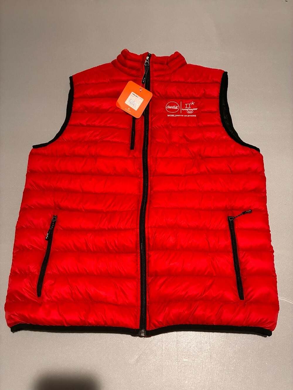 Coca-Cola PyeongChang 2018 Olympic Puffer Vest Red XL